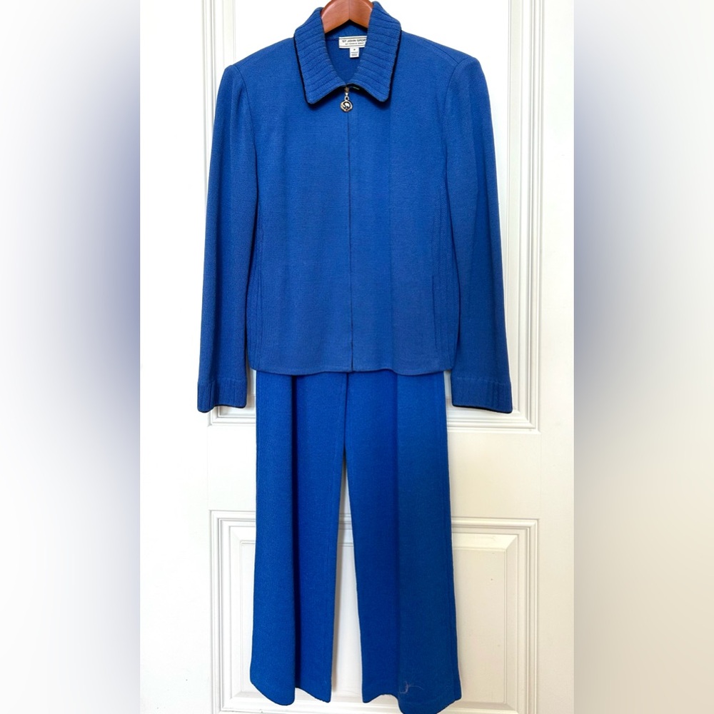 St. John Sport Elegant Blue Women's Pantsuit
